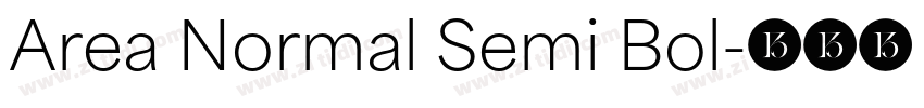 Area Normal Semi Bol字体转换